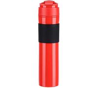 Atyhao Mini machine à expresso portable à la main, pression du café, machine à expresso compacte, manuelle, pour bureau, maison, voyages en plein air (rouge)