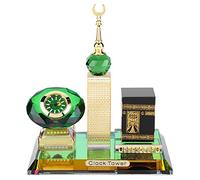 Atyhao Ornement de mosquée, modèle de Tour d'horloge de Kaaba Musulman modèle de Kaaba Musulman pièce maîtresse Islamique Islamique décor de Table à la maisonObjets de décoration