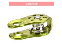 Atyhao poulie d'escalade Bloc de poulie à corde unique robuste en alliage d'aluminium, équipement de sécurité sport outillage Vert