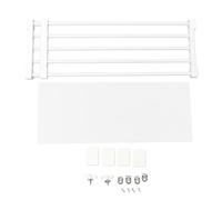 Atyhao Séparateurs D'étagère, Étagère de Tension de Placard en Tube d'acier PP Étagère de Rangement Extensible sans Clous (Longueur 75-120 cm / 29,5-47,2 Pouces)