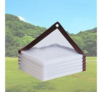 ATYUJKB Bâche Imperméable avec Oeillet 1x1m, Bâche de Protection Exterieur pour Jardins, Bache Transparente Étanche, Bâches Transparente Exterieur, pour Jardin, Piscine