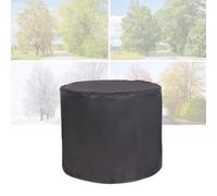 ATYUJKB Bache Table de Jardin Impermeable Exterieur 80x80cm, 420D Oxford Housse Table de Jardin Ronde, Housse Salon de Jardin Protection, Housse Canapé d'Exterieur avec Corde