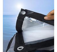 ATYUJKB Bâche Transparente avec Oeillets, Résistant À La Déchirure Bâches De Protection Étanche, Armée Bache De Protection Exterieur, Bâche de Protection en Polyéthylène (3x4m)