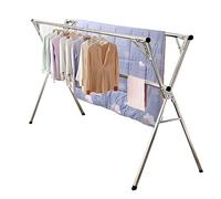 ATYUJKB Etandoire À Linge Intérieur Pliant en Acier Inoxydable, Etendoir À Linge Exterieur sur Pied, Etendage À Linge Balcon, Etendoir a Linge Pliable (240cm/94 in)