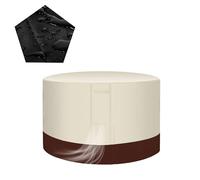 ATYUJKB Extérieur Housse Mobilier Jardin Ronde 120x75cm, 420D Housse de Protection Mobilier avec Grilles D'aération, Bâche Salon de Jardin Imperméable, Oxford Housse Table de Jardin