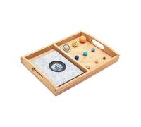 atyzqsm Ensemble de Jouets Montessori en Bois Modèle du Système Solaire, Jeu de Correspondance linguistique