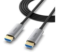 ATZEBE Câble HDMI Fibre Optique, Câble HDMI 4K Supporte 4K@60Hz, HDR, 4:4:4, 3D, ARC, HDCP 2.2, Haute Vitesse 18 Gbps (25Meter)