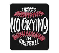 Au Baseball, on Ne Pleure Pas. Tapis De Souris Gaming Lavable Mousepad Petit Mouse Pad pour Travail Voyage Ordinateur 25X30Cm