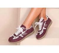 AU CARROUSEL Dore, Basket Mode Élégante en Synthétique avec Dentelle et Lacets en Voile, Casual et Habillé (Bordeaux, Système Taille Chaussures EU, Adulte, Femme, Numérique, Moyen, 39)