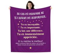 Au cas où personne ne te l’aurait dit aujourd’hui Tu es incroyable Tu es importante Tu es immensément appréciée Couverture pour Femme Amie Sœur Collègue Patronne Cadeau d'anniversaire cadeau de Noël