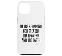 Au Commencement, Dieu a créé Genèse 1:1 Création de la Bible Coque pour iPhone 13
