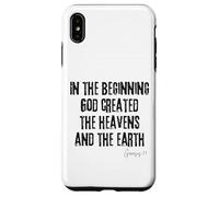 Au Commencement, Dieu a créé Genèse 1:1 Création de la Bible Coque pour iPhone XS Max