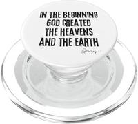 Au Commencement, Dieu a créé Genèse 1:1 Création de la Bible PopSockets PopGrip pour MagSafe
