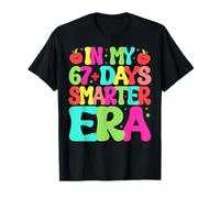 Au Cours de Mes 67 Jours et Plus, Smarter Era Groovy School Milestone Design T-Shirt