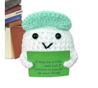 au Crochet - Balle de Golf Positive - en Peluche Portable - comme Ornement décoratif pour Bureau, Anniversaire, Noël, Maison