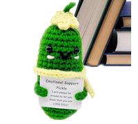 au Crochet, cornichon de Soutien émotionnel Fait à la Main, incrusté, Mignonne poupées de, Jouet de pour, Amis, décoration de fête d'anniversaire