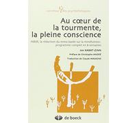 Au cœur de la tourmente, la pleine conscience - MBSR, la réduction du stress basée sur la mindfulness : programme complet en 8 semaines