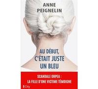 Au début, c'était juste un bleu Anne Peignelin (Auteur)