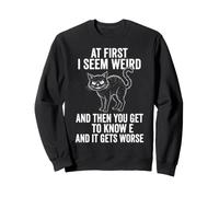 Au début, J'Ai l'air Bizarre, Puis ça Empire, Chat Sweatshirt