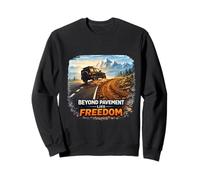 Au-delà de la chaussée : Aventure et liberté Sweatshirt