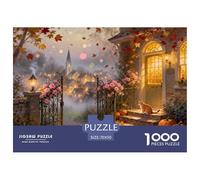 au-delà de la Porte d'automne Puzzle en Bois Imperméable DIY Puzzles De 1000 Pièces pour Adultes Amusant Jeux Éducatifs