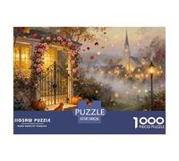 au-delà de la Porte d'automne Puzzle en Bois Imperméable Puzzles De 1000 Pièces pour Adultes Amusant De Décoration pour La Maison