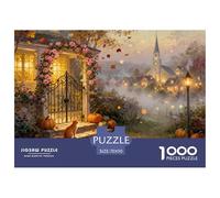 au-delà de la Porte d'automne Puzzle en Bois Imperméable Puzzles De 1000 Pièces pour Adultes Cadeaux Impossible Jeux Éducatifs
