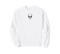 Au-delà de Notre Monde, Visage Extraterrestre Mystique OVNI Sweatshirt