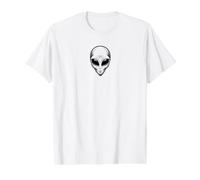Au-delà de Notre Monde, Visage Extraterrestre Mystique OVNI T-Shirt Graphique avec Valeur