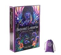 Au-delà des Cartes Oracle de Lémurie,Beyond Lemuria Oracle Cards,with Bag,Tarot Deck