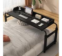 Au-Dessus du lit, Table à roulettes, Table de lit, Table de lit King Size, Bureau de lit, Table de lit avec roulettes, Table de lit croisée Mobile à Hauteur réglable, adaptée à n'importe où dans