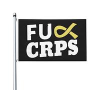 Au Diable La Sensibilisation À La Bpco Drapeaux Résistant Aux Intempéries Drapeau De Festival Double Face Décoration Bannière 90X150Cm Pour Porte Ferme Vacances