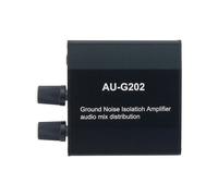 AU-G202 MéLangeur Audio avec Isolateur de Bruit en Boucle de Terre avec 2 EntréEs 2 Sorties pour Consoles de Jeux PC PS