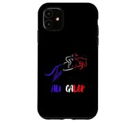 Au Galop Cavalier Français Cheval Equitation Made in France Coque pour iPhone 11