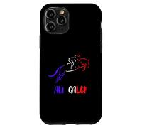 Au Galop Cavalier Français Cheval Equitation Made in France Coque pour iPhone 11 Pro