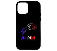 Au Galop Cavalier Français Cheval Equitation Made in France Coque pour iPhone 12 Mini