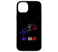 Au Galop Cavalier Français Cheval Equitation Made in France Coque pour iPhone 14 Plus