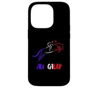 Au Galop Cavalier Français Cheval Equitation Made in France Coque pour iPhone 14 Pro