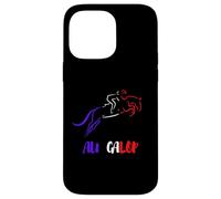 Au Galop Cavalier Français Cheval Equitation Made in France Coque pour iPhone 14 Pro Max
