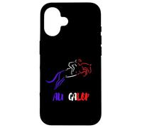 Au Galop Cavalier Français Cheval Equitation Made in France Coque pour iPhone 16