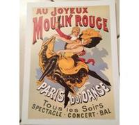 Au Joyeux Moulin Rouge - 24x30 cm - AFFICHE / POSTER Rouge G