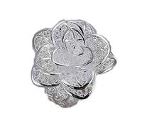 Au Marché du Luxe - Bague Argent 925 Fleur Dentelle Taille Ajustable réglable
