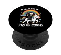 Au moins, la fin aura des licornes, Grim Reaper, Funny Rainbow PopSockets PopGrip Adhésif
