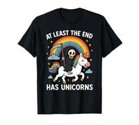 Au moins, la fin aura des licornes, Grim Reaper, Funny Rainbow T-Shirt