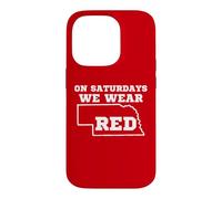 Au Nebraska, Le Samedi, Nous portons du Rouge Coque pour iPhone 14 Pro