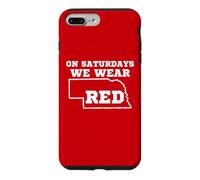Au Nebraska, Le Samedi, Nous portons du Rouge Coque pour iPhone 7 Plus/8 Plus