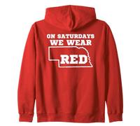 Au Nebraska, Le Samedi, Nous portons du Rouge Sweat à Capuche