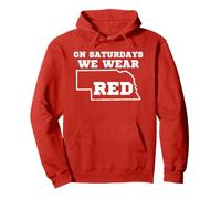 Au Nebraska, Le Samedi, Nous portons du Rouge Sweat à Capuche