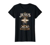 Au nom de Jésus, Je Joue de la Guitare T-Shirt Graphique avec Valeur