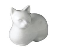 Au Paradis Des Chats, Urne Funéraire Bella, Urne Funéraire pour Chat, Mémorial pour Chat, Urne pour Cendres De Crémation, Souvenir De Son Animal De Compagnie.(Blanche)